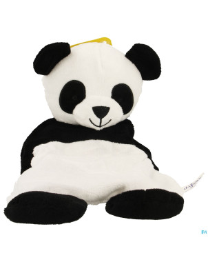 Difrax pau-li peluche plate soft noir/blanc