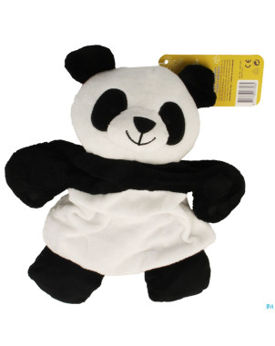 Difrax pau-li peluche plate soft noir/blanc