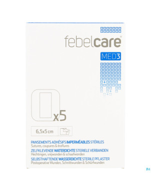 Febelcare med3 pans. adh. ster. wtp  6,5x 5,0cm  5