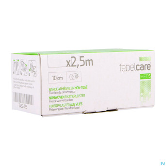 Febelcare med5 bande adhesif n/tisse 10cm  2,5m  1