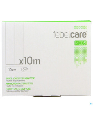 Febelcare med5 bande adhesif n/tisse 10cm 10m  1