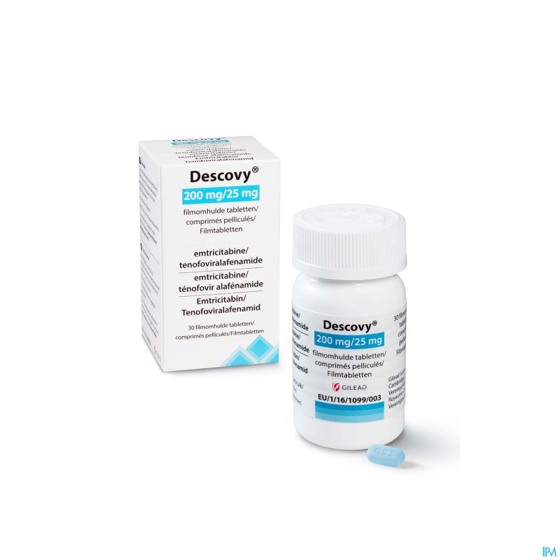 Descovy 200mg/25mg comp pell  30 flacon