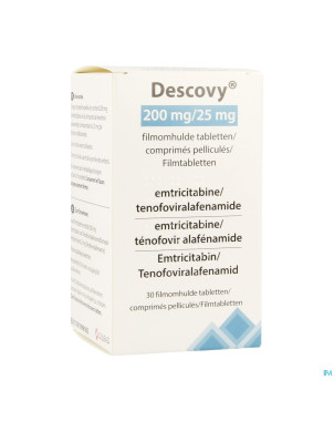 Descovy 200mg/25mg comp pell  30 flacon