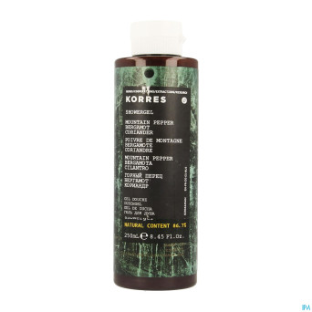 Korres kb gel douche mount. pep. berg.corian.250ml