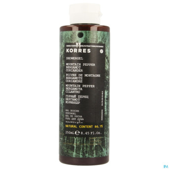 Korres kb gel douche mount. pep. berg.corian.250ml