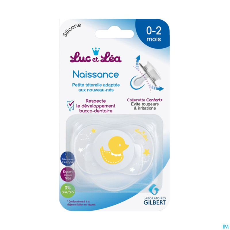 Luc&lea sucette symetrique 0-2m canard