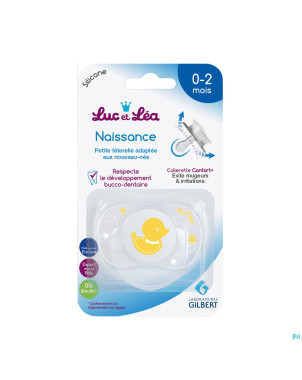 Luc&lea sucette symetrique 0-2m canard