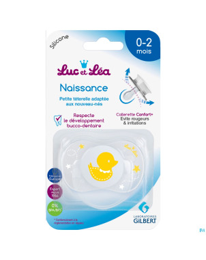 Luc&lea sucette symetrique 0-2m canard
