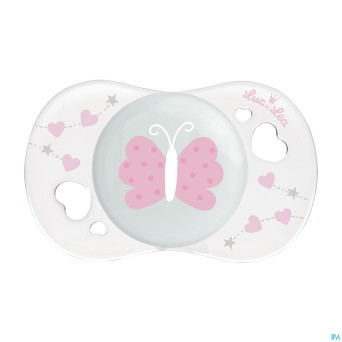 Luc&lea sucette symetrique 0-2m pink 2