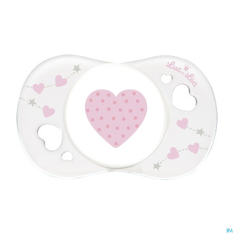 Luc&lea sucette symetrique 0-2m pink 2