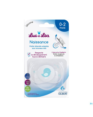 Luc&lea sucette symetrique 0-2m bleu 2