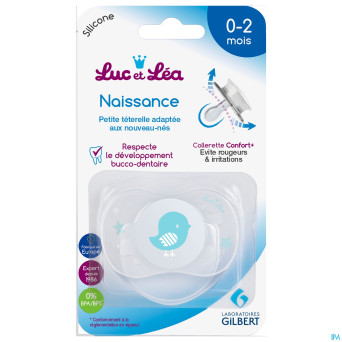 Luc&lea sucette symetrique 0-2m bleu 2