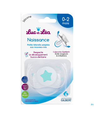 Luc&lea sucette symetrique 0-2m bleu 2