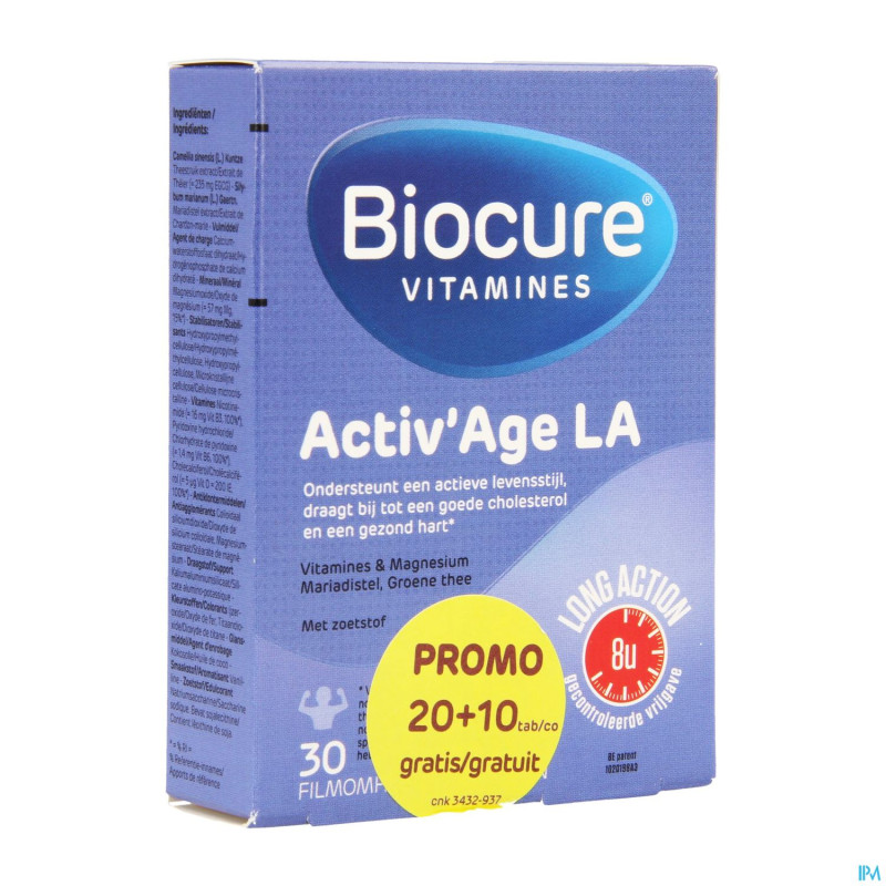 Biocure activ age la comp pell. 20+10 promopack
