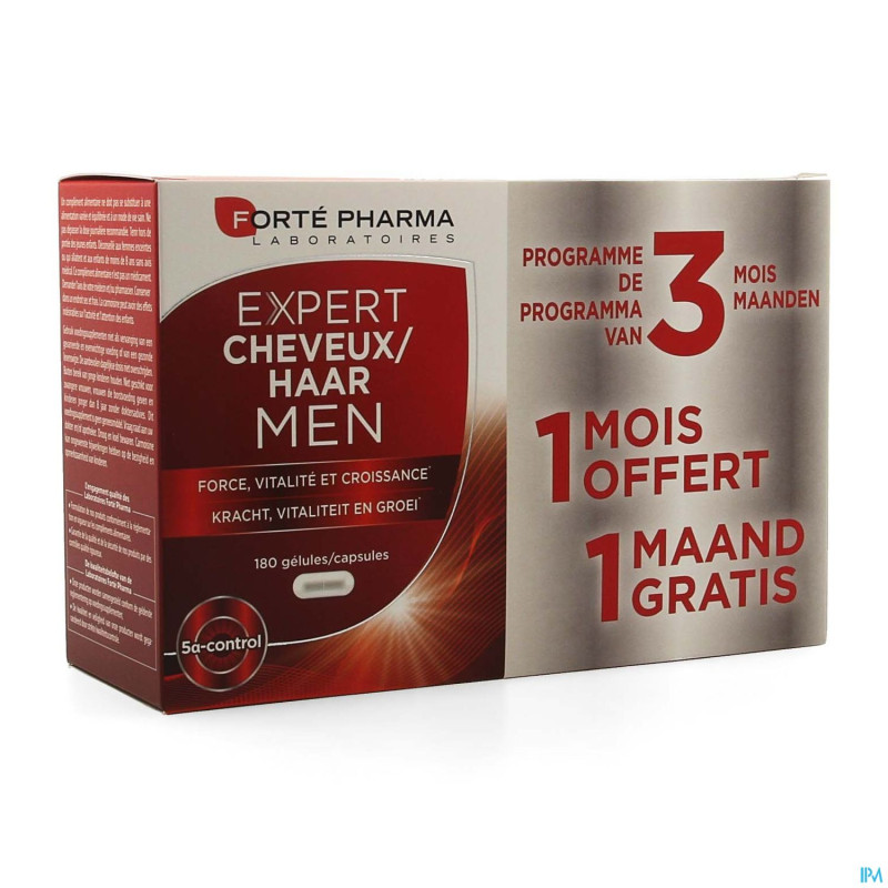 Expert cheveux men    caps 180 promo 2+1 gratuit