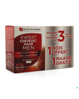 Expert cheveux men    caps 180 promo 2+1 gratuit