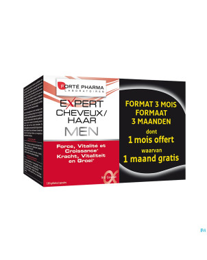 Expert cheveux men    caps 180 promo 2+1 gratuit