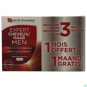 Expert cheveux men    caps 180 promo 2+1 gratuit
