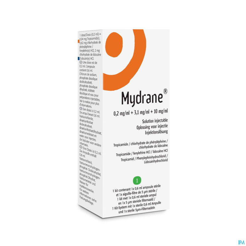 Mydrane sol inj intracamerulaire amp  1 x 0,6ml
