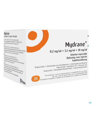 Mydrane sol inj intracamerulaire amp 20 x 0,6ml