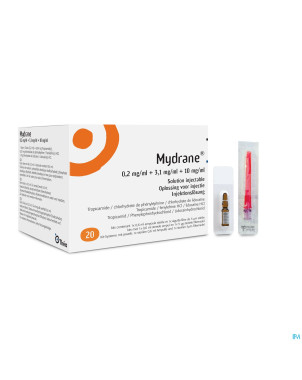 Mydrane sol inj intracamerulaire amp 20 x 0,6ml