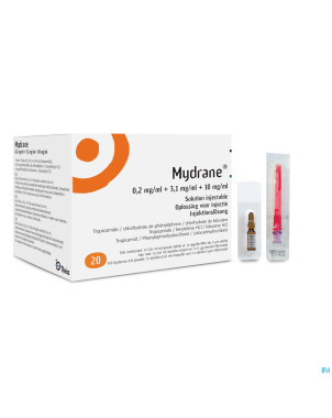 Mydrane sol inj intracamerulaire amp 20 x 0,6ml