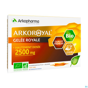 Arkoroyal gelee royale + coeur miel liq.   gom  20
