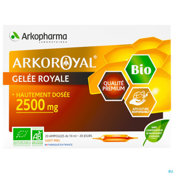 Arkoroyal gelee royale + coeur miel liq.   gom  20