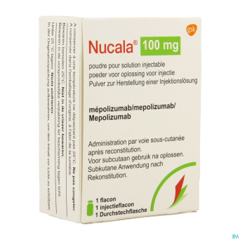 Nucala pdr pour sol pour sol inj fl 1 x 100mg