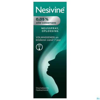 Nesivine 0,05% sine conserv spray nasal    10ml