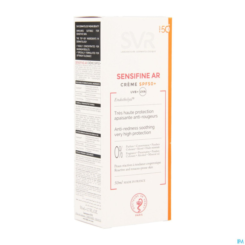 Sensifine creme a/rougeur ip50 50ml