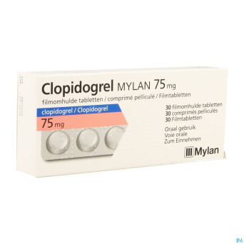 Clopidogrel mylan 75mg comp pell 30 x 75mg