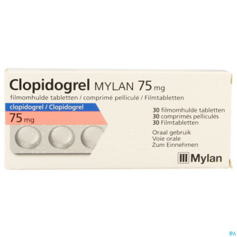 Clopidogrel mylan 75mg comp pell 30 x 75mg