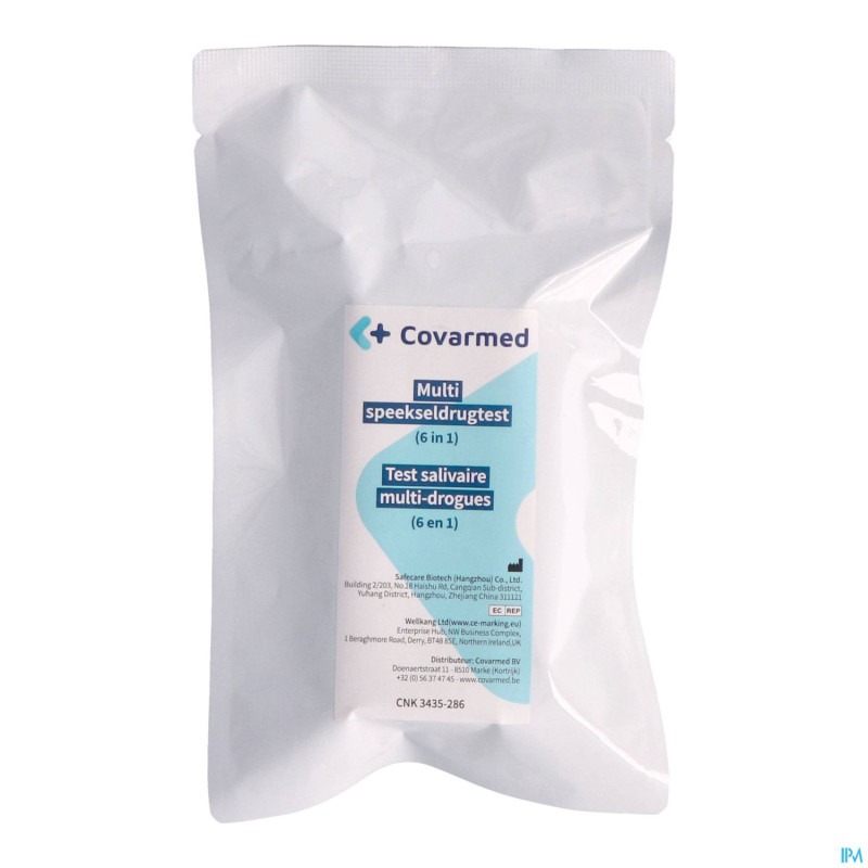 Test salivaire 6 drogues(coc/amph/cannab/opiat/xtc