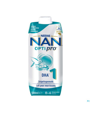 Nan optipro 1 lait depart 0- 6m   tetrabrick 500ml
