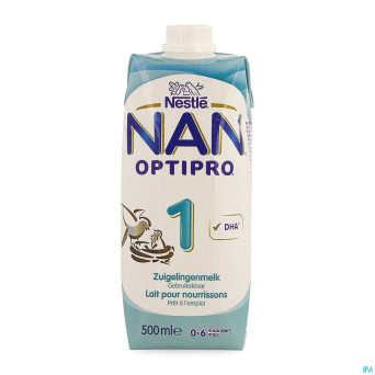 Nan optipro 1 lait depart 0- 6m   tetrabrick 500ml