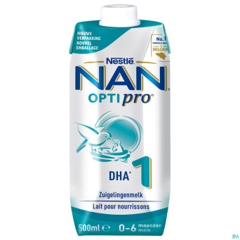 Nan optipro 1 lait depart 0- 6m   tetrabrick 500ml