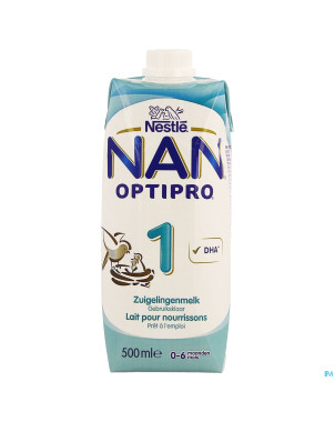 Nan optipro 1 lait depart 0- 6m   tetrabrick 500ml