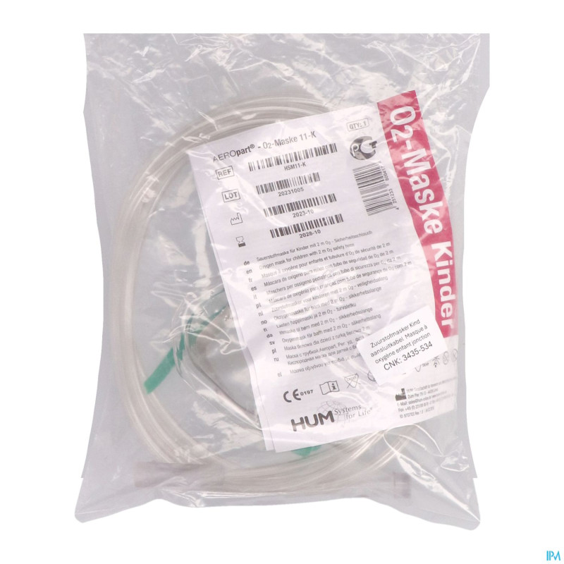 Masque oxygene enfant    covarmed