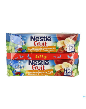 Nestle fruit barre banane pomme    4x25g