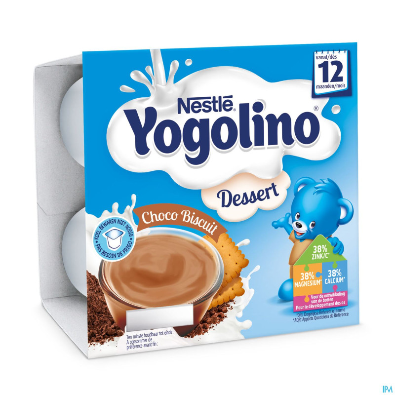 Nestle baby dessert choco biscuit    pot 4x100g