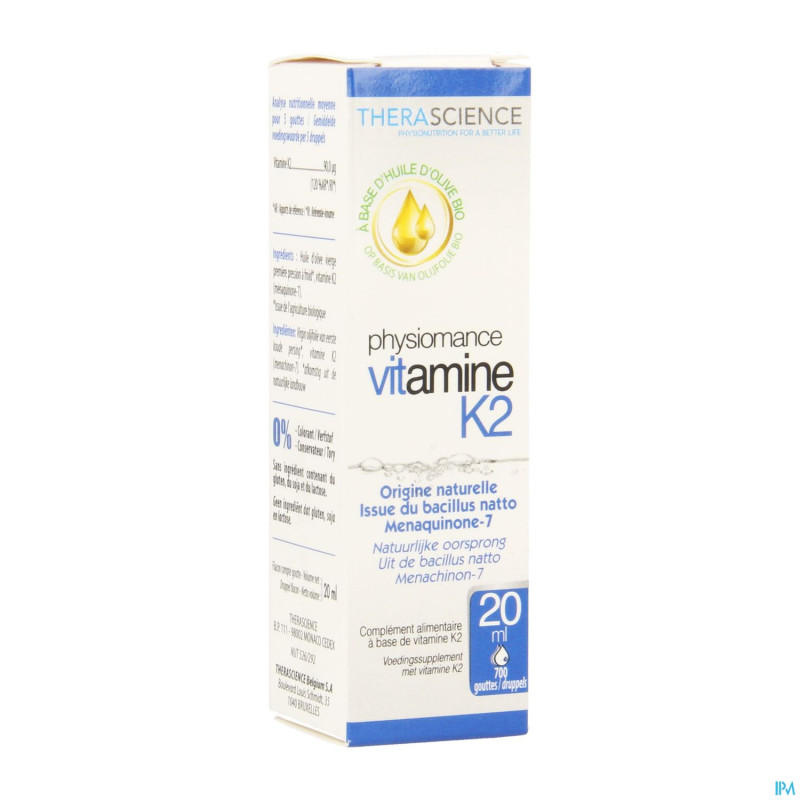 Vitamine k2    fl  20ml physiomance phy291