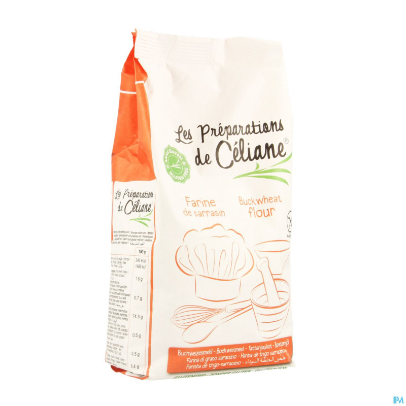Celiane farine sarrasin bio    500g 4075 revogan