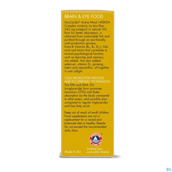 Unocardio cactive mind+vision complex softcaps  30