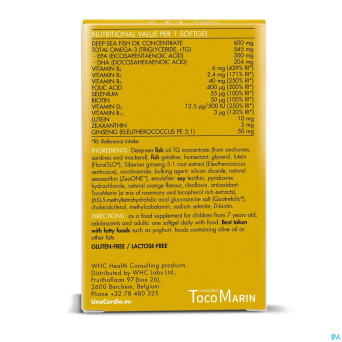 Unocardio cactive mind+vision complex softcaps  30