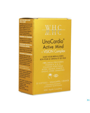 Unocardio cactive mind+vision complex softcaps  30