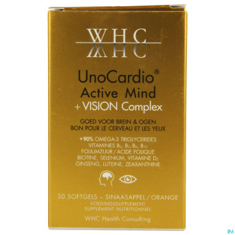 Unocardio cactive mind+vision complex softcaps  30