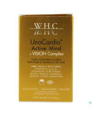 Unocardio cactive mind+vision complex softcaps  30