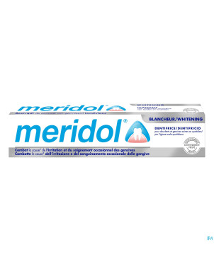 Meridol dentifrice blancheur 75ml