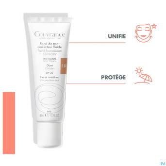 Avene couvrance fdt correct. fluide 5 dore    30ml